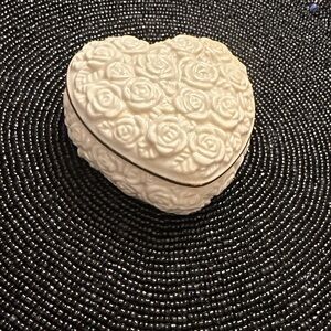 Lenox Heart-Shaped Rose Jewelry Box